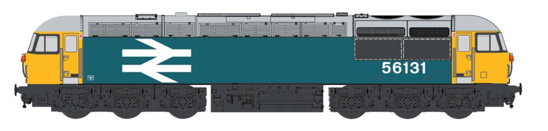 *Class 56 131 BR Large Logo Blue (DCC-Fitted)