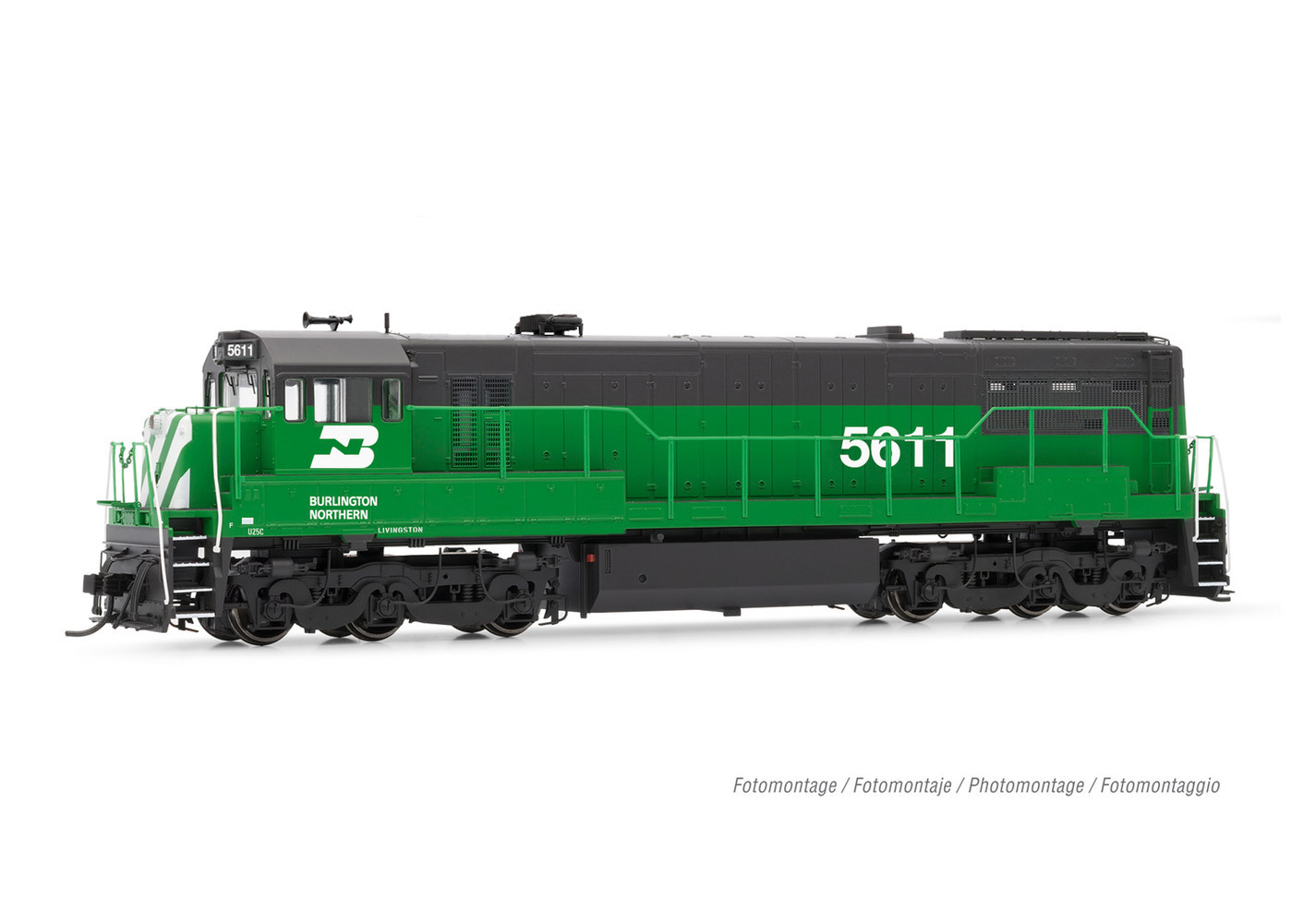 #D# Burlington Northern U25c PhII Diesel Loco (DCC-Sound)