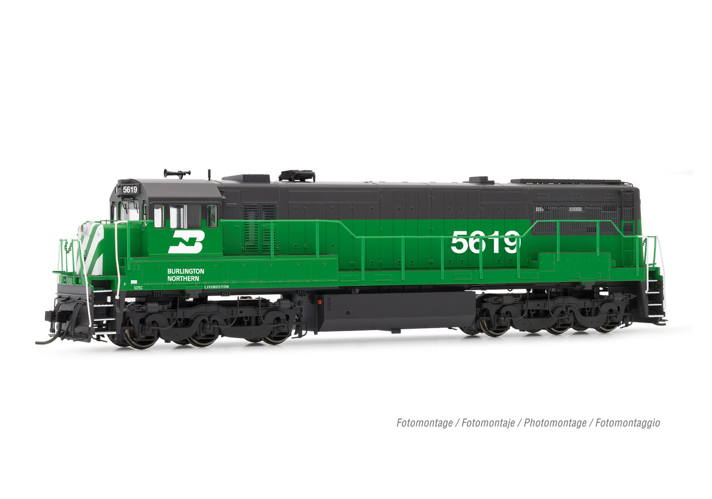 #D# Burlington Northern U25c PhII Diesel Locomotive